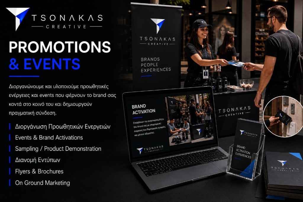 Events & Promotions — προωθητικές ενέργειες και brand activations